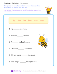 Homophones