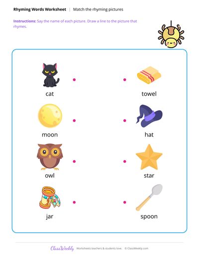 Rhyming Pictures - Halloween