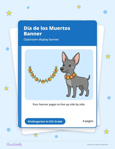 Día de los Muertos Banner
