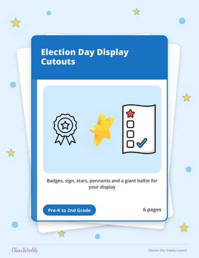 Election Day Display Cutouts