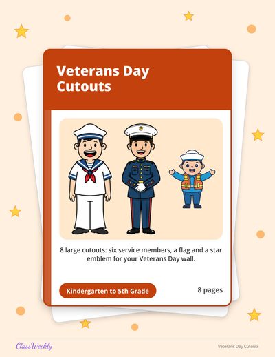 Veterans Day Cutouts