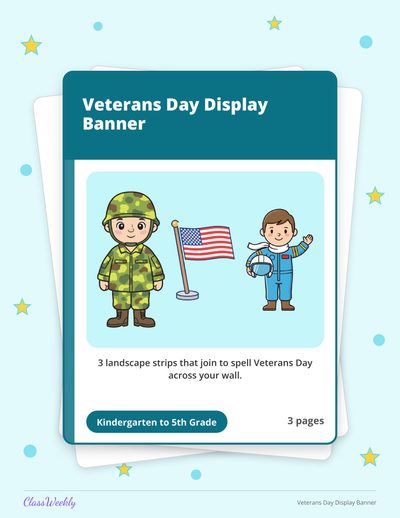 Veterans Day Display Banner