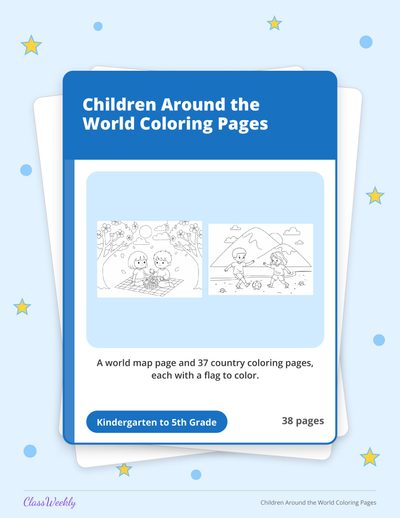 Children Around the World Coloring Pages