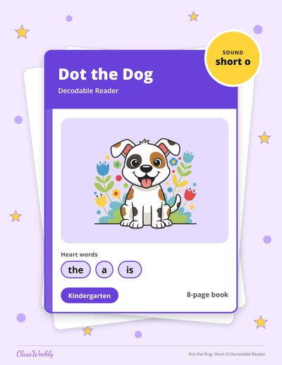 Dot the Dog: Short O Decodable Reader