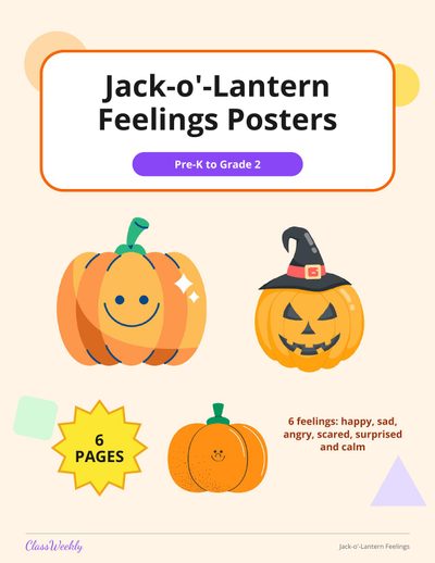 Jack-o'-Lantern Feelings Posters