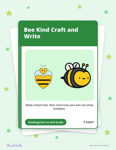 Bee Kind Craft and Write