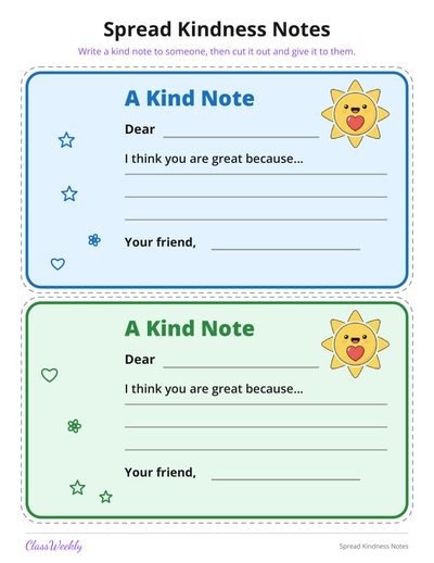 Spread Kindness Notes