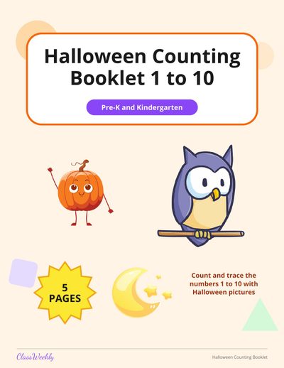 Halloween Counting Booklet 1 to 10