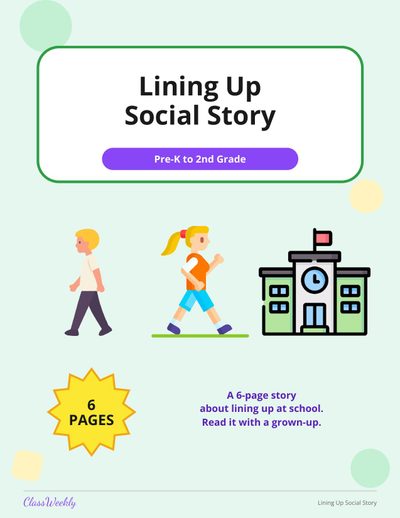 Lining Up Social Story