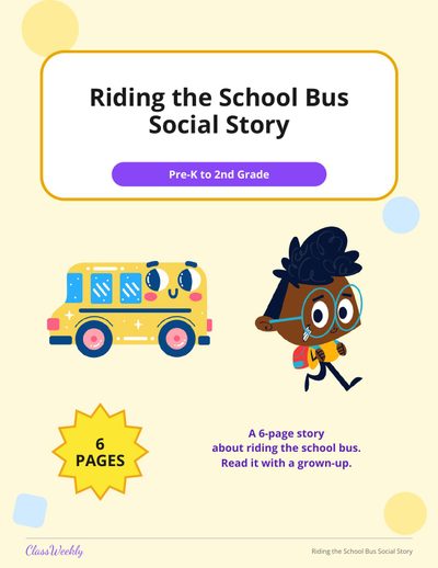 Riding the School Bus Social Story