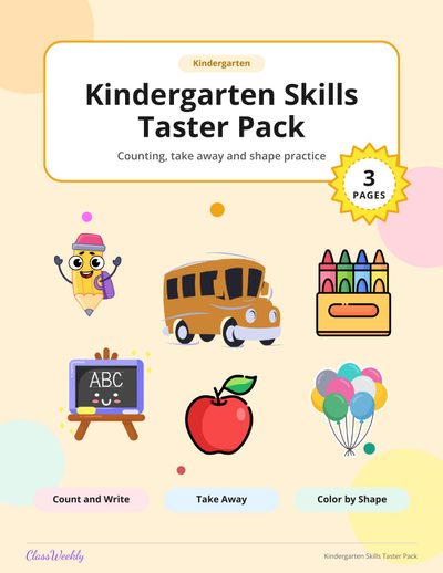 Kindergarten Skills Taster Pack
