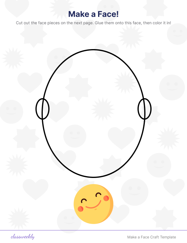 Make a Face Craft Template