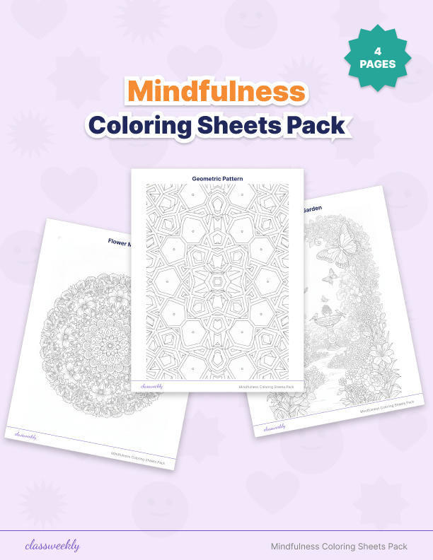 Mindfulness Coloring Sheets Pack