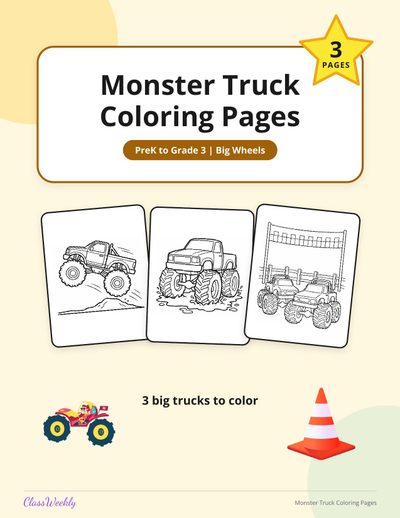 Monster Truck Coloring Pages