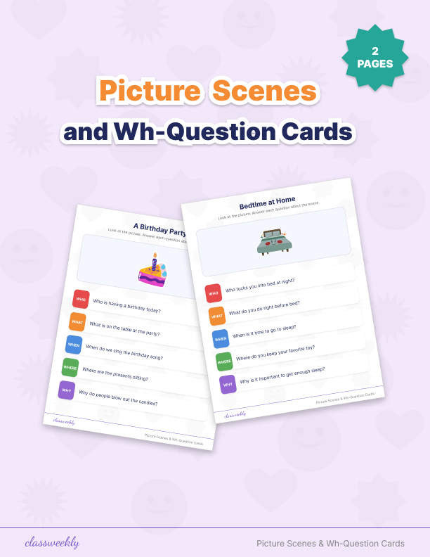 Picture Scenes & Wh-Questions