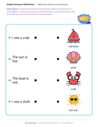 Match the sentence to the picture