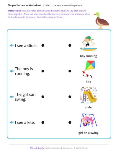 Match the sentence to the picture