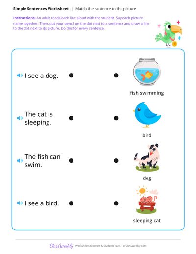 Match the sentence to the picture