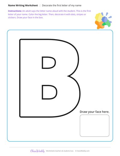 Decorate the first letter of my name
