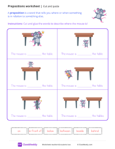 Cut and Paste Prepositions