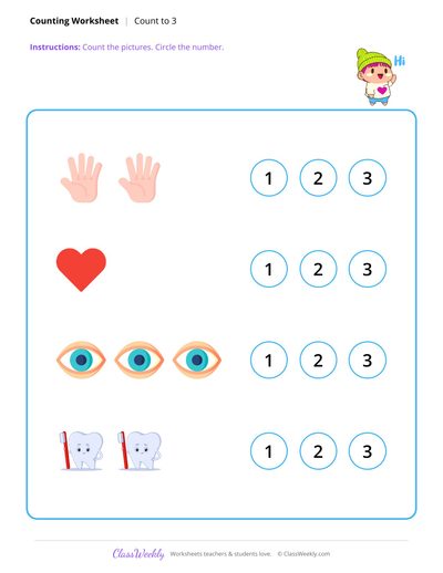 Count to 3 - Human Body