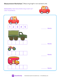 Measuring Length in Non-standard Units