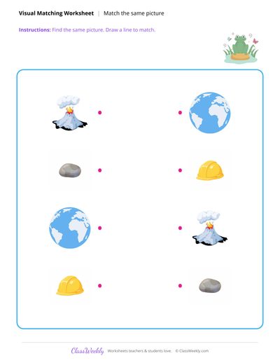 Match the Same Picture - Volcanoes & Earthquakes