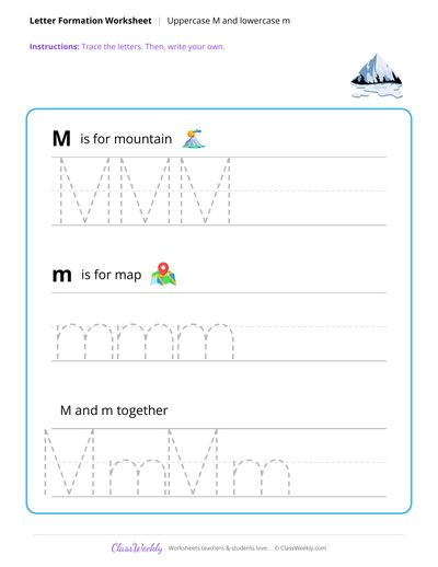 Uppercase M and Lowercase m - Volcanoes & Earthquakes