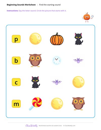 Starting Sounds - Halloween