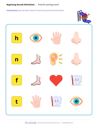 Starting Sounds - Human Body
