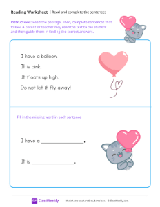 Read and complete the sentences