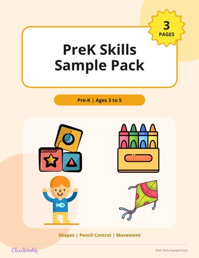 PreK Skills Sample Pack
