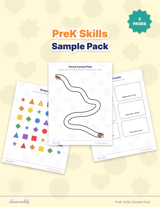 PreK Skills Sample Pack