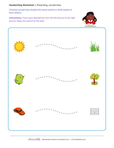 Prewriting strokes