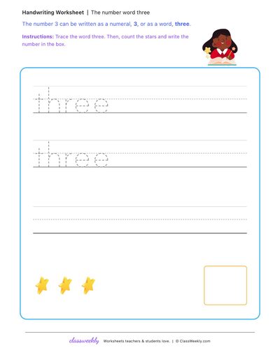 Trace number words