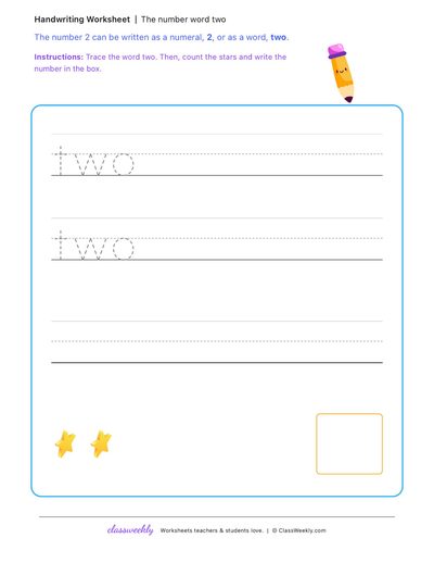 Trace number words