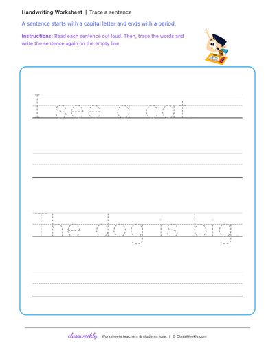 Trace a sentence