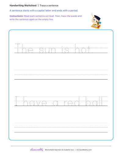 Trace a sentence