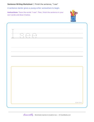 Sentence starters
