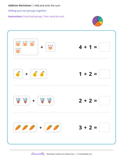 Add and write the sum