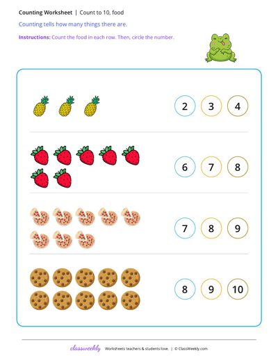 Count to 10, food