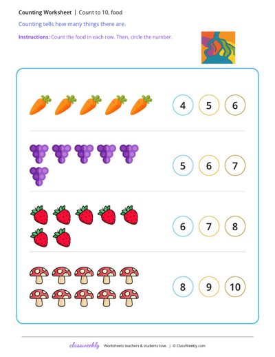 Count to 10, food