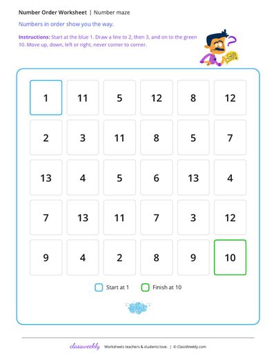 Number maze