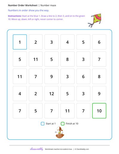 Number maze