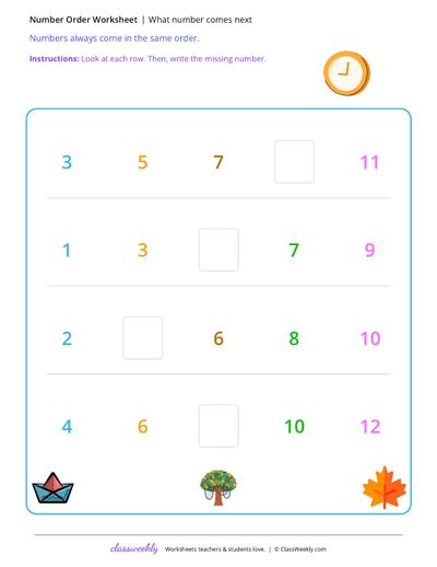What number comes next