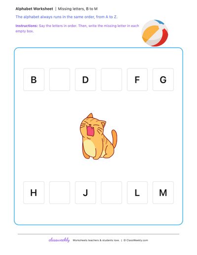 Missing letters