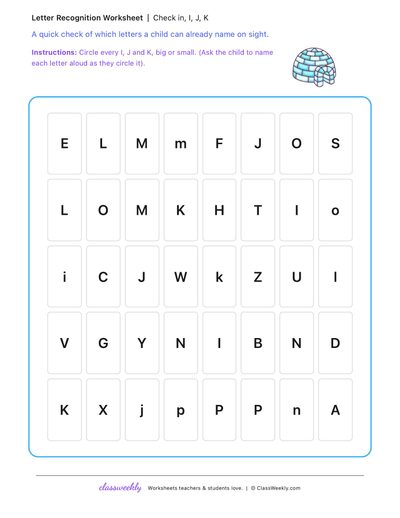 Letter check-in