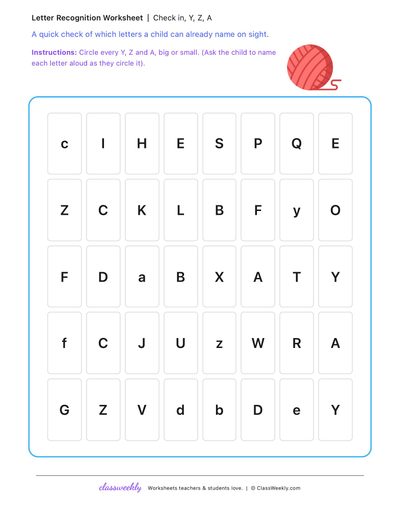 Letter check-in