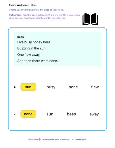 Rhyming poems