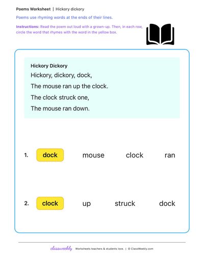 Rhyming poems